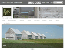 Tablet Screenshot of ekvintagewood.com